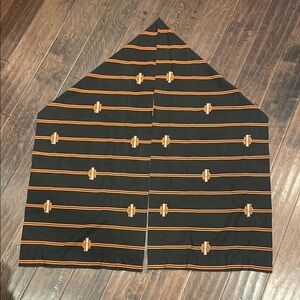 Harley-Davidson Black and Orange Striped Cape